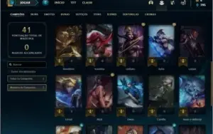 Conta diamante 4 com 30 champs e 3 skins + 20 espolios