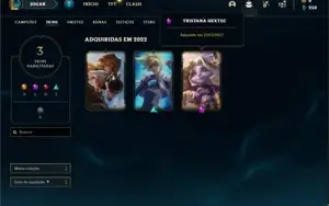 Conta prata 2 com 25 Champs e 4 Skins +1 Mitica