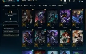 Conta prata 2 com 25 Champs e 4 Skins +1 Mitica