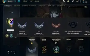 Conta prata 2 com 25 Champs e 4 Skins +1 Mitica