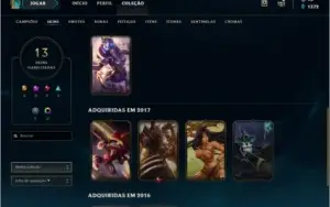 Conta DIAMANTE 2 - 36 Campeões + 13 Skins ( Lendária e Épica