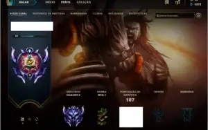 Conta DIAMANTE 2 - 36 Campeões + 13 Skins ( Lendária e Épica