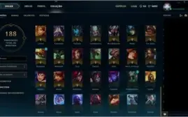 CONTA PRATA III COM 91 CAMPEÕES, 25 SKINS