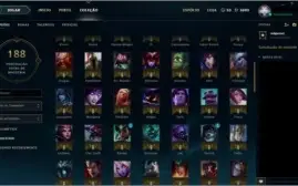 CONTA PRATA III COM 91 CAMPEÕES, 25 SKINS