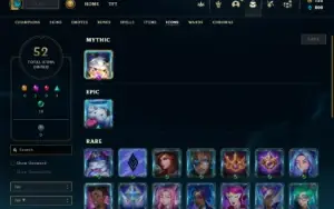 Bronze 2 com 38 Champs e 9 Skins