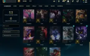 Bronze 2 com 38 Champs e 9 Skins