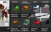 Conta Roblox 4500 robux com chapéu Turbo club