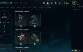 Conta LoL Platina IV com Skin Kayle Juíza e muito espólio