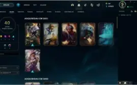 Conta LoL Platina IV com Skin Kayle Juíza e muito espólio