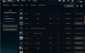 Conta Platina 3 com 41 Champs e 3 Skins