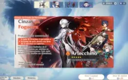 🟢  ARLECCHINOc6 + Semblante da Lua Carmesim + 20825 Gema ✨