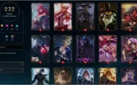Conta Lol gold 3 , 232 skins, 26 pet de tft