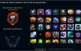 CONTA LOL SEASON 2 TODOS CHAMPIONS 276 SKINS PLAT 4