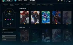 CONTA LOL 455 SKINS - MEGA PROMOÇÃO