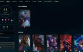 Conta Lol Smurf 100+ Champ Full Acesso I 61 Skins I 114Champ