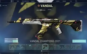CONTA VALORANT 13 VANDAL, 11 FACAS, 8 PHANTOS, C. CHAMPIONS+