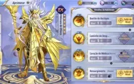 CONTA SAINT SEIYA AWAKENING NO A16 lvl 62, TOP 50