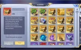 SAINT SEIYA AWAKENING - COM 1230 GEMAS AVANÇADAS E LIVROS
