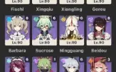 CONTA AR60 — Raiden C1, Itto C2, Ayaka C1 + outros T