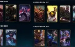 Conta Platina III Skins vitoriosas 15/16/17 ryze triunfante