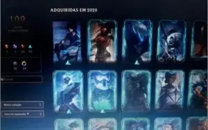 Vendo com LoL lv 295  todos os champs 109 skins ouro IV