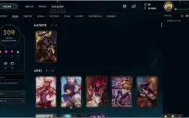 Conta Diamante - Todos os Campeões e 309 skins.