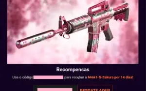 Cupom Da M4a1-S-Sakura Por 14 Dias. Crossfire Al
