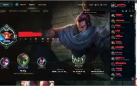 Conta LOL Platina 3 flex unranked 1/1