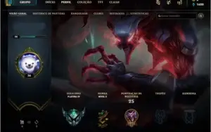 CONTA LOL PLATINA SMURF
