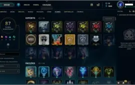 Conta League of Legends - Ouro 1 - 78 Campeoes e 33 Skins