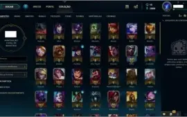 Conta League of Legends - Ouro 1 - 78 Campeoes e 33 Skins