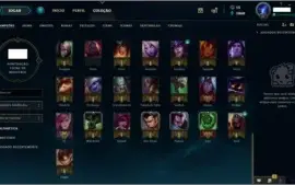 Conta League of Legends - Ouro 1 - 78 Campeoes e 33 Skins