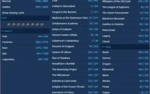 Conta Hearthstone Blizzard - 81.520 Gold + 161.585 Dust