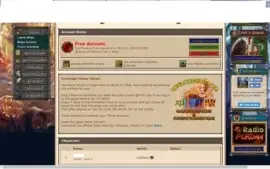 Conta do tibia segue informações abaixo!!