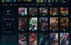 Prata 3 com 120 Champs e 95 Skins ( MAIN TOP )