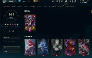 Unranked com TODOS os Champs e 166 Skins ( JG / ADC / ADC )