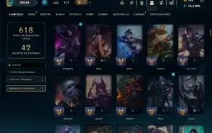 Unranked com TODOS os Champs e 166 Skins ( JG / ADC / ADC )