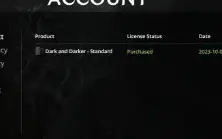 Conta Dark and Darker