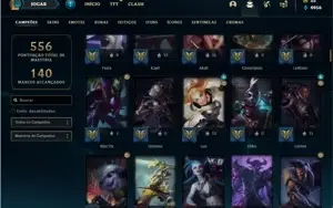 Conta Platina 4 com TODOS os champs e 153 Skins + 3 Vitorios