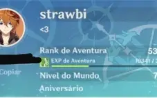 Conta genshin impact com 5*