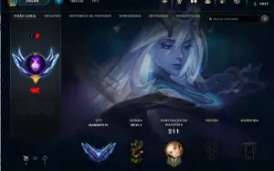Conta PLAT 4 soloQ / PLAT 3 TFT - Pulsefire EZ skin