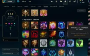 Conta PLAT 4 soloQ / PLAT 3 TFT - Pulsefire EZ skin