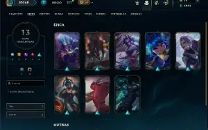 Esmeralda 2 com 70 Champs e 13 Skins