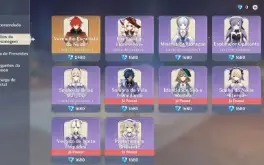 Conta Genshin AR60, 15 limitados, Kazuha+BiS, Báculo, Pity g
