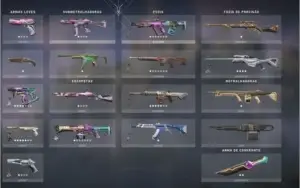 conta valorant muita skin d1