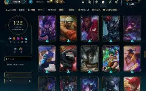 Prata 3 com 150 Champs e 122 Skins ( ADC / MID / TOP )