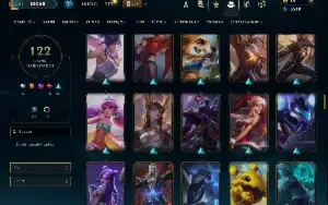 Prata 3 com 150 Champs e 122 Skins ( ADC / MID / TOP )