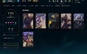 Prata 3 com 150 Champs e 122 Skins ( ADC / MID / TOP )