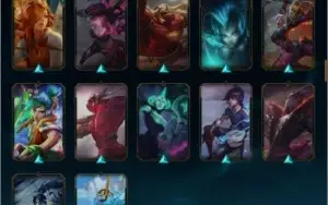 Conta LoL Platina (ex diamond) muito champion e skin!