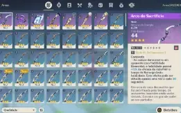 Conta Genshin Impact AR 18: Shogun, Kazuha e Keqing + 18 T4